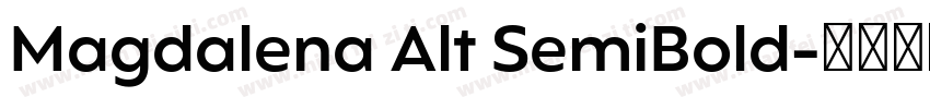 Magdalena Alt SemiBold字体转换